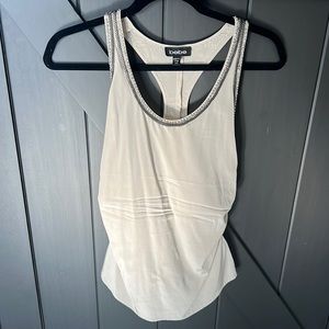 Bebe Beaded Silk tank top XXS